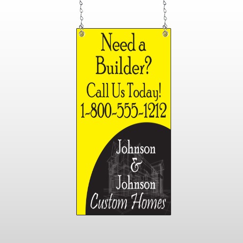 Yellow House Plan 216 Window Sign