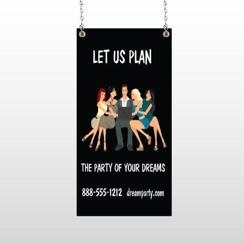 Party Planning 519 Window Sign