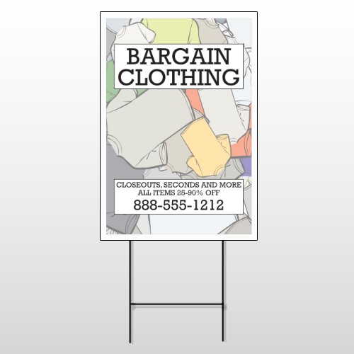 Bargain Bin 532 Wire Frame Sign