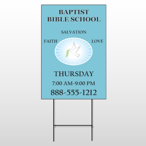 Bibledove 162 Wire Frame Sign