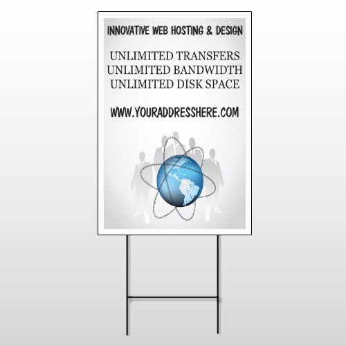 Business Global 438 Wire Frame Sign