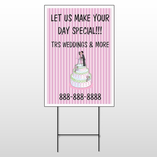 Cake Topper 412 Wire Frame Sign