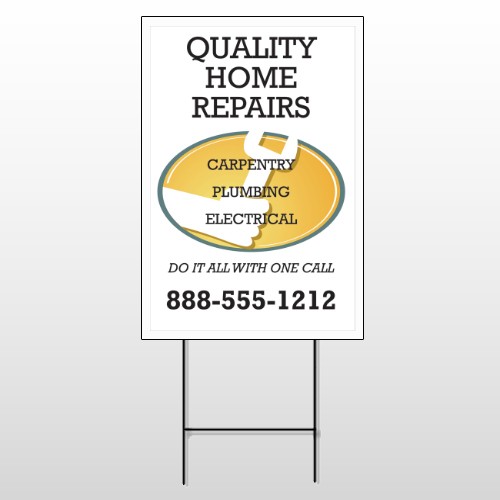 Construction 244 Wire Frame Sign