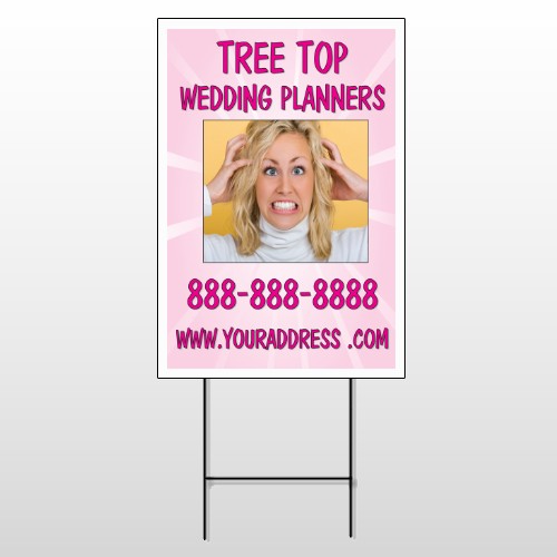 Crazy Wedding 411 Wire Frame Sign