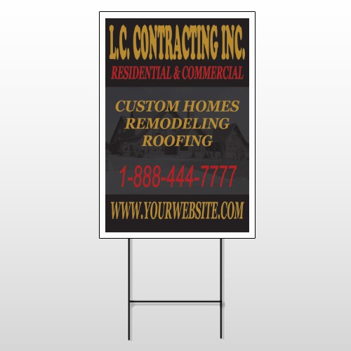 Faded House 500 Wire Frame Sign