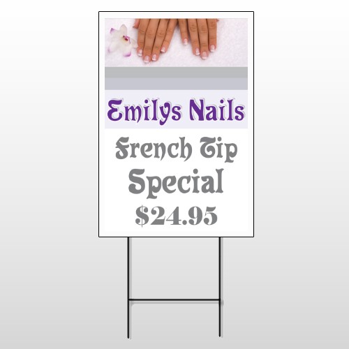 Flower Hands 295 Wire Frame Sign