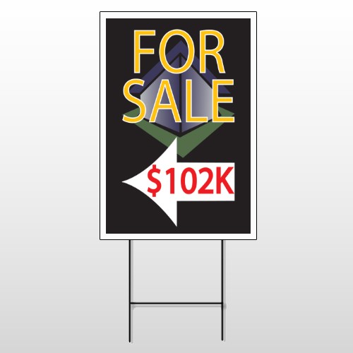 For Sale Corner 704 Wire Frame Sign