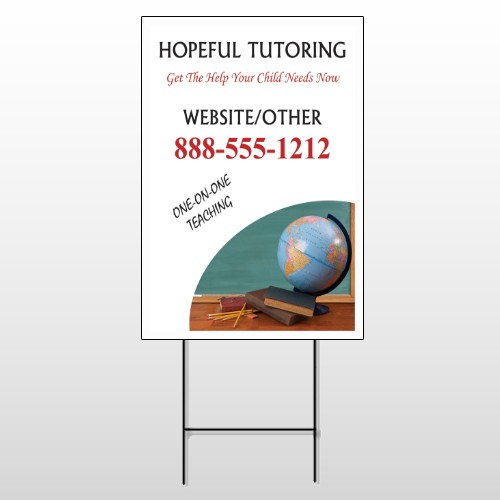 Globe Chalk 158 Wire Frame Sign