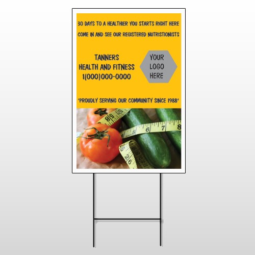 Healthy Tomato 404 Wire Frame Sign