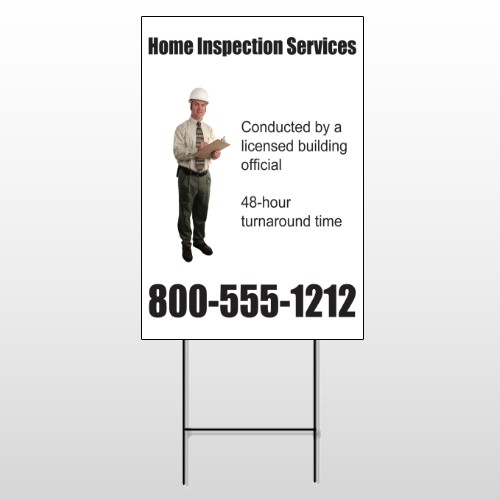 Inspection 244 Wire Frame Sign