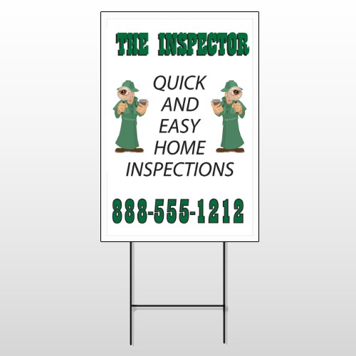Inspector 361 Wire Frame Sign
