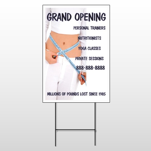 Middriff Measure 405 Wire Frame Sign