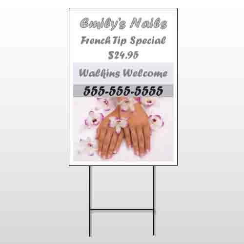 Nails 295 Wire Frame Sign