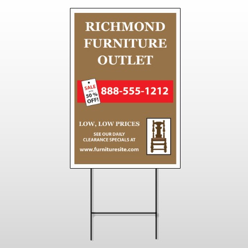 Outlet Chair 527 Wire Frame Sign