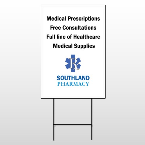Pharmacy 335 Wire Frame Sign