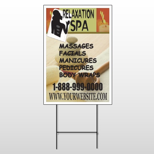 Relaxation Spa 640 Wire Frame Sign