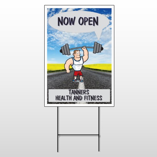 Road Workout 407 Wire Frame Sign