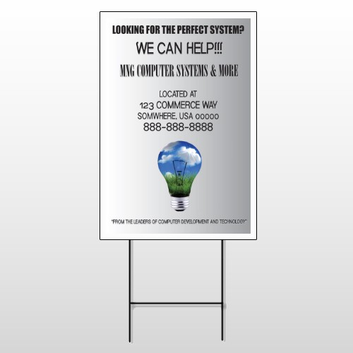 Scene Bulb 435 Wire Frame Sign