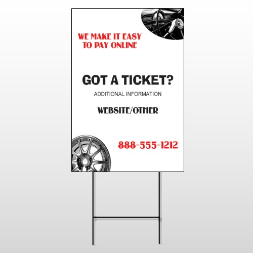 Steering Wheel 154 Wire Frame Sign