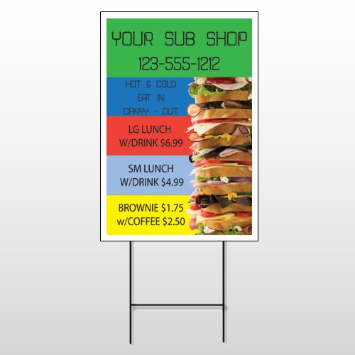 Sandwich 375 Wire Frame Sign