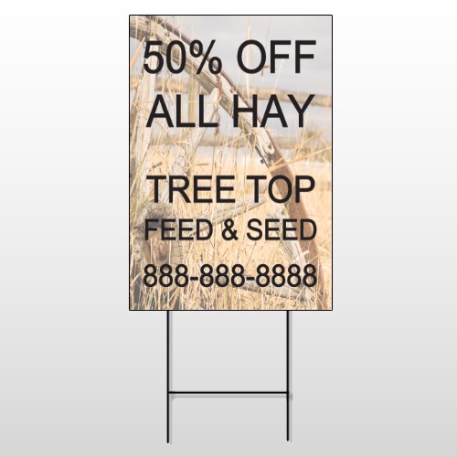 Wood Wheel 413 Wire Frame Sign