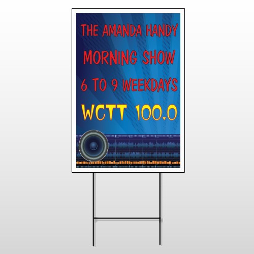 Amp Morning Show 439 Wire Frame Sign