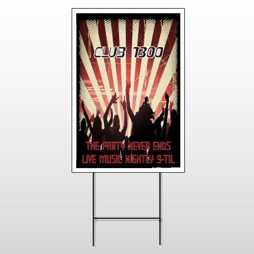 Night Club 523 Wire Frame Sign