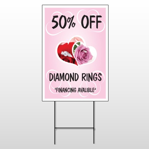 Pinkrose Hidden Ring 399 Wire Frame Sign