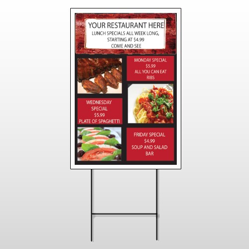 Restaurant Specials 370 Wire Frame Sign