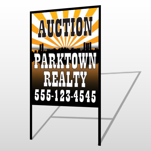 Auction Parktown 647 H-Frame Sign