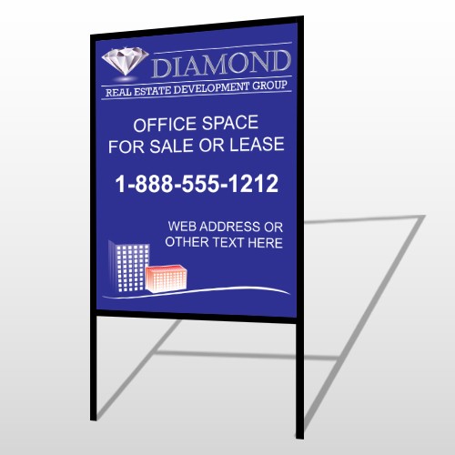 Blue Diamond 656 H-Frame Sign