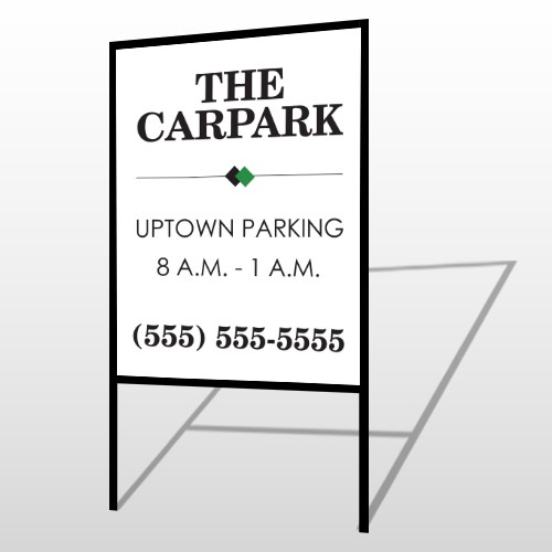 Car Park 122 H Frame Sign