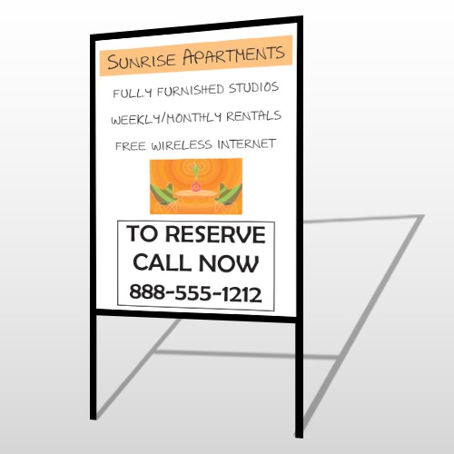 Chair Plant App 536 H-Frame Sign