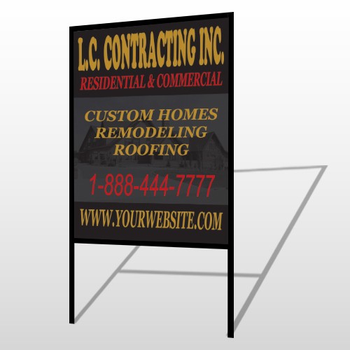 Faded House 500 H Frame Sign