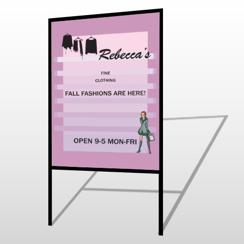 Fine Clothing 531 H Frame Sign
