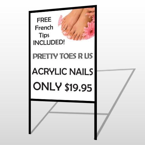 Floral Pedicure 293 H Frame Sign