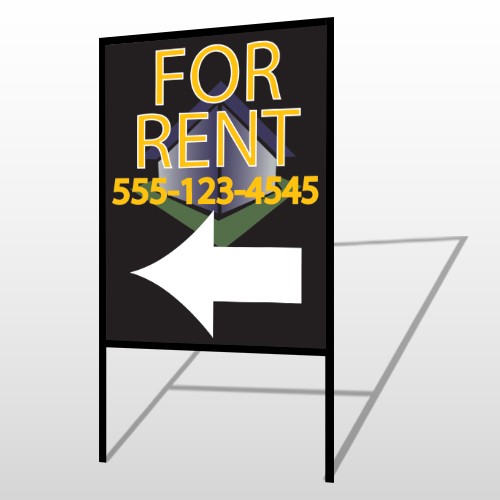 For Rent Corner 702 H-Frame Sign