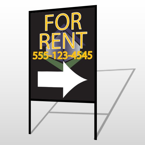 For Rent Corner 703 H-Frame Sign