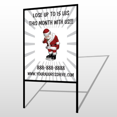 Health Santa 402 H Frame Sign