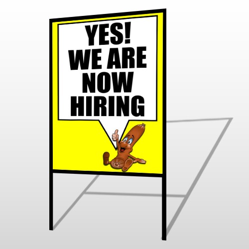 Hiring 54 H-Frame Sign