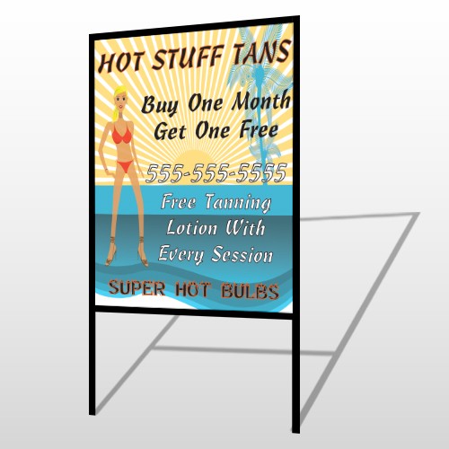 Hot Beach Tan 299 H Frame Sign