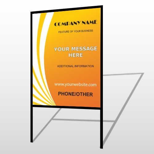 Law 142 H-Frame Sign