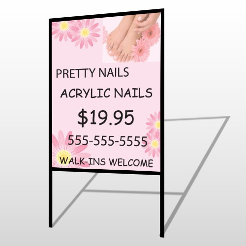 Nail Salon 291 H Frame Sign