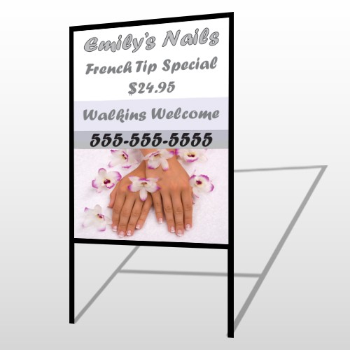 Nails 295 H-Frame Sign