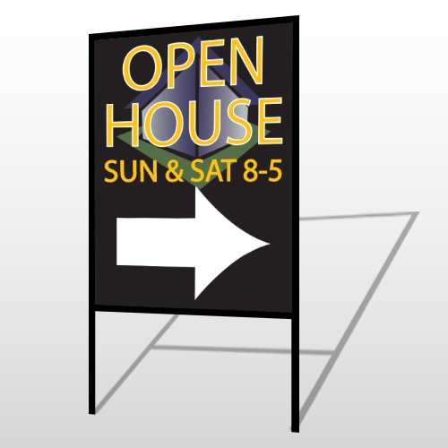 Open Corner 649 H-Frame Sign