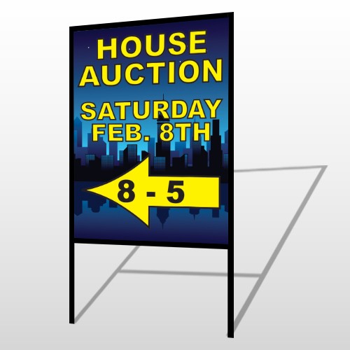 Open House Night City 708 H-Frame Sign