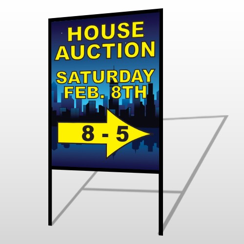 Open House Night City 709 H-Frame Sign