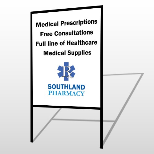 Pharmacy 335 H Frame Sign