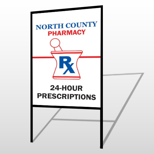Pharmacy 101 H-Frame Sign