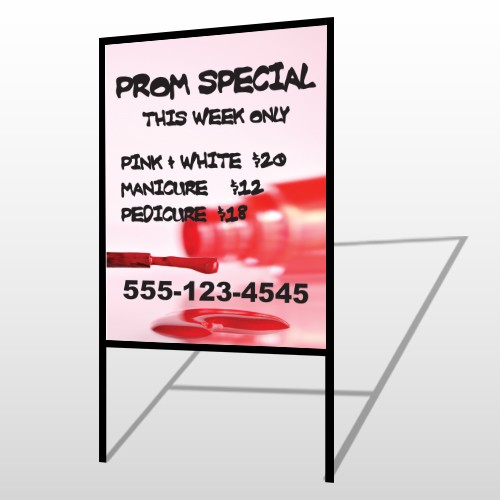 Pink Polish 486 H Frame Sign